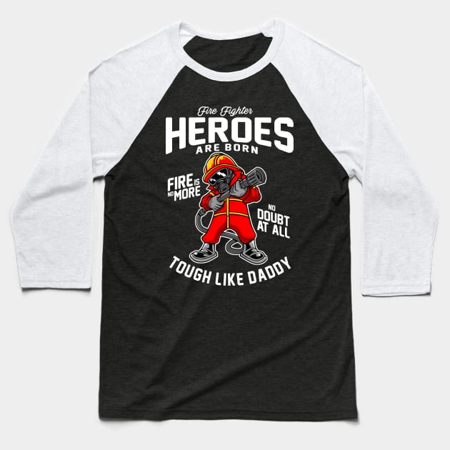 Fire Fighter Baseball T-Shirt by Unestore